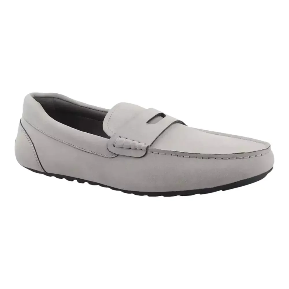 Alfani Men's Marco Slip On Penny Driver Loafers Gray Size 9 1/2